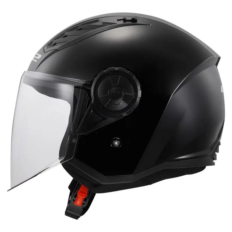 LS2 OF616 Airflow 2 ECE 22.06 Open Face Helmet Gloss Black - FREE UK Shipping, FREE 365 Day Returns | Moto Central