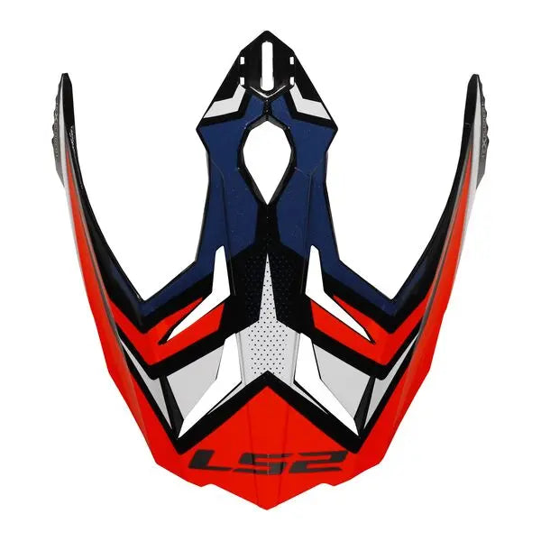 LS2 Peak For MX701 Explorer C Blue / White / Red Helmet  - FREE UK Shipping, FREE 365 Day Returns | Moto Central