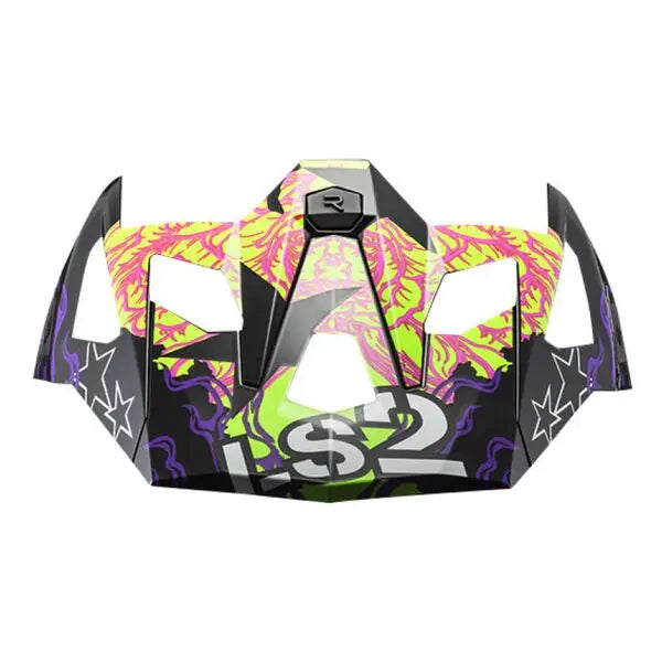 LS2 Peak For X Force MX703 Fireskull Violet Helmet  - FREE UK Shipping, FREE 365 Day Returns | Moto Central