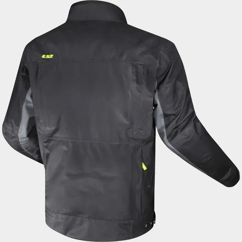 LS2 Titanium Textile Jacket Black / Hi-Viz Yellow - FREE UK Shipping, FREE 365 Day Returns | Moto Central