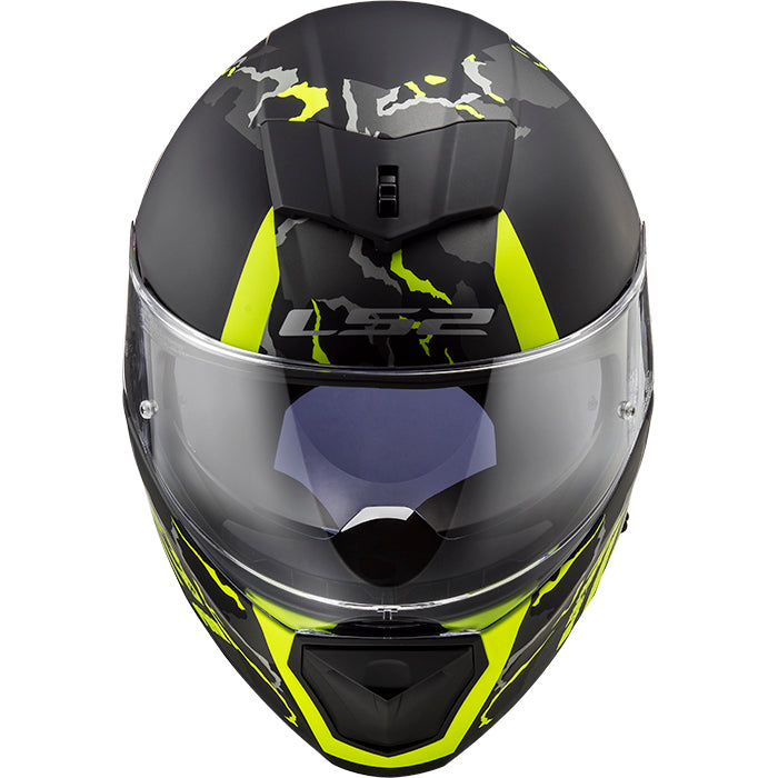 LS2 FF390 Breaker Feline Full Face Helmet Matt Black / Hi-Viz Yellow