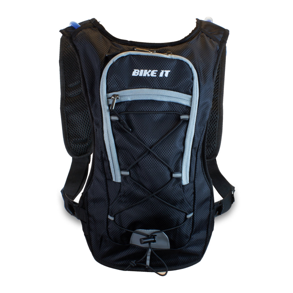 Bike It Hydration Backpack With 2L Water Bladder - FREE UK Shipping, FREE 365 Day Returns | Moto Central