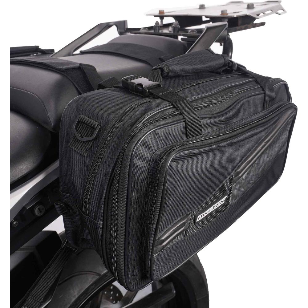 BikeTek Soft Luggage 'Diablo' Saddle Pannier Bags 2x 21L Capacity  - FREE UK Shipping, FREE 365 Day Returns | Moto Central