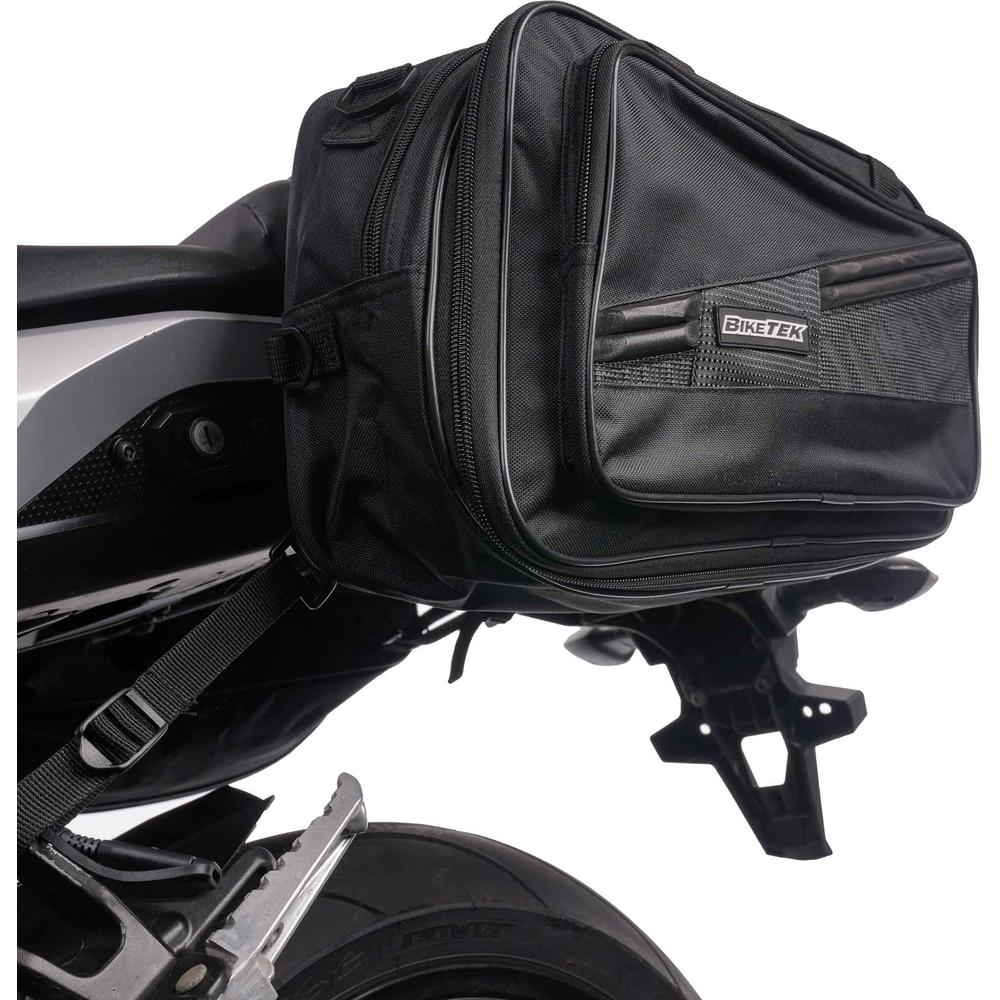 BikeTek Soft Luggage 'Diablo' Saddle Pannier Bags 2x 21L Capacity  - FREE UK Shipping, FREE 365 Day Returns | Moto Central