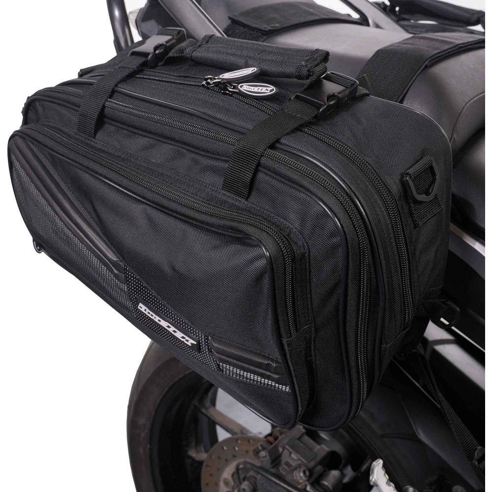 BikeTek Soft Luggage 'Diablo' Saddle Pannier Bags 2x 21L Capacity  - FREE UK Shipping, FREE 365 Day Returns | Moto Central