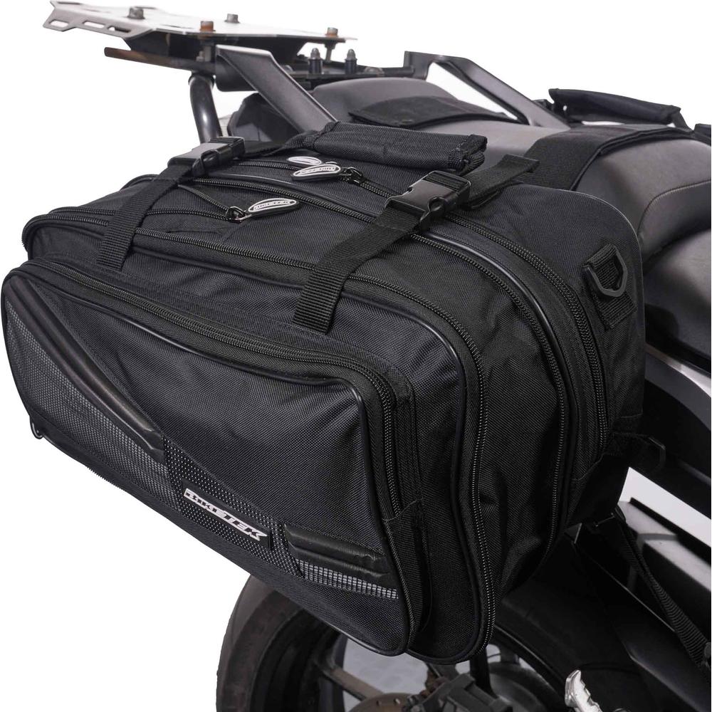 BikeTek Soft Luggage 'Diablo' Saddle Pannier Bags 2x 21L Capacity  - FREE UK Shipping, FREE 365 Day Returns | Moto Central