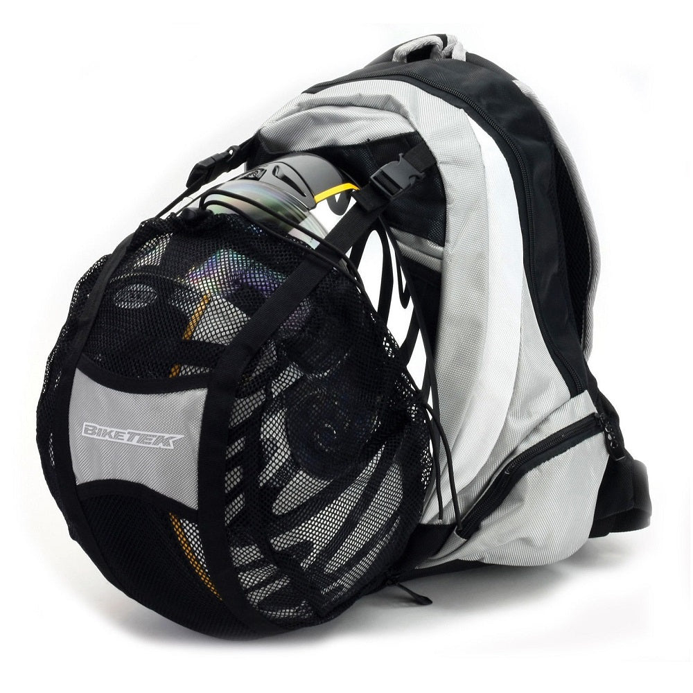 BikeTek Backpack And Helmet Carrier Black  - FREE UK Shipping, FREE 365 Day Returns | Moto Central