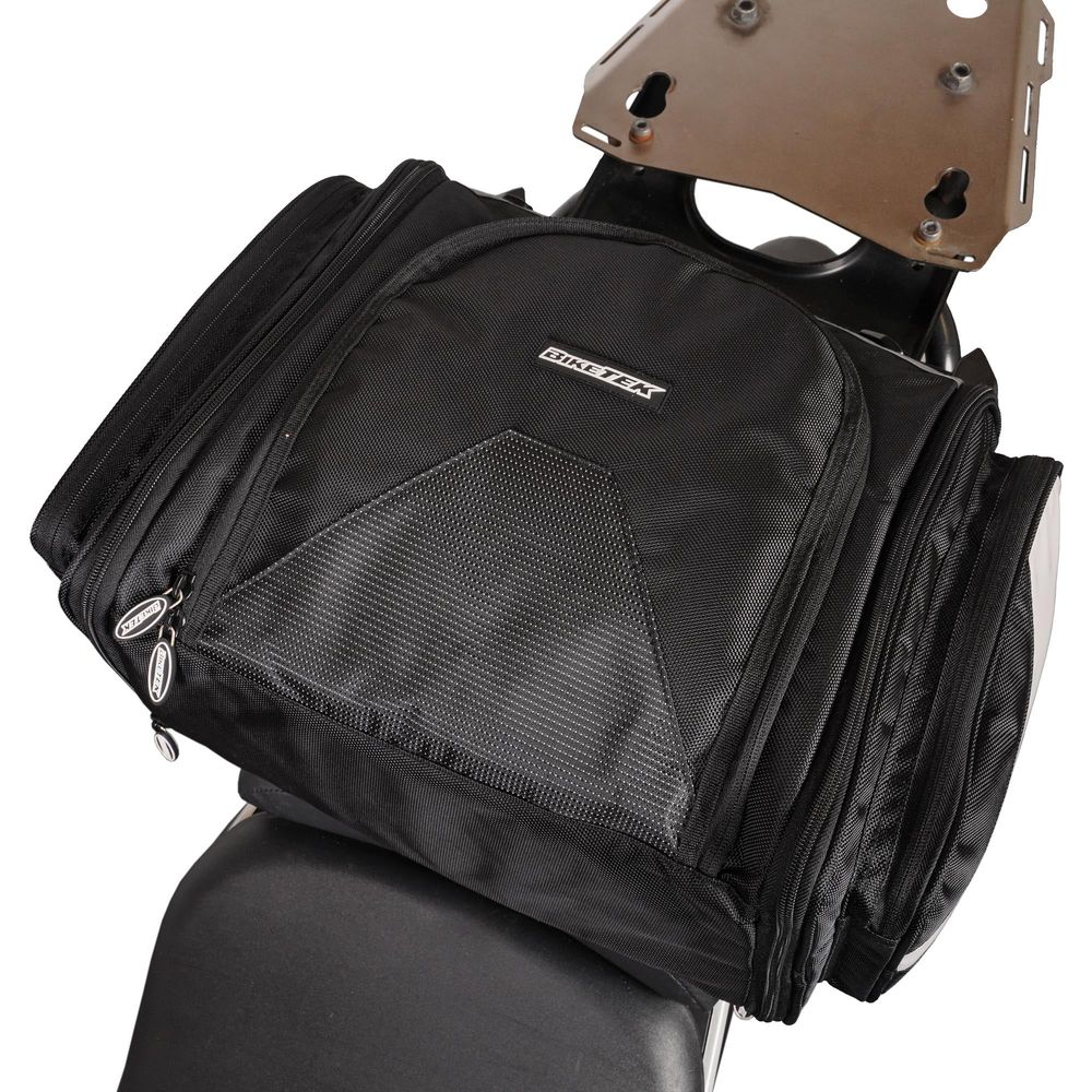 BikeTek Urbano Motorcycle Tail Pack Black  - FREE UK Shipping, FREE 365 Day Returns | Moto Central