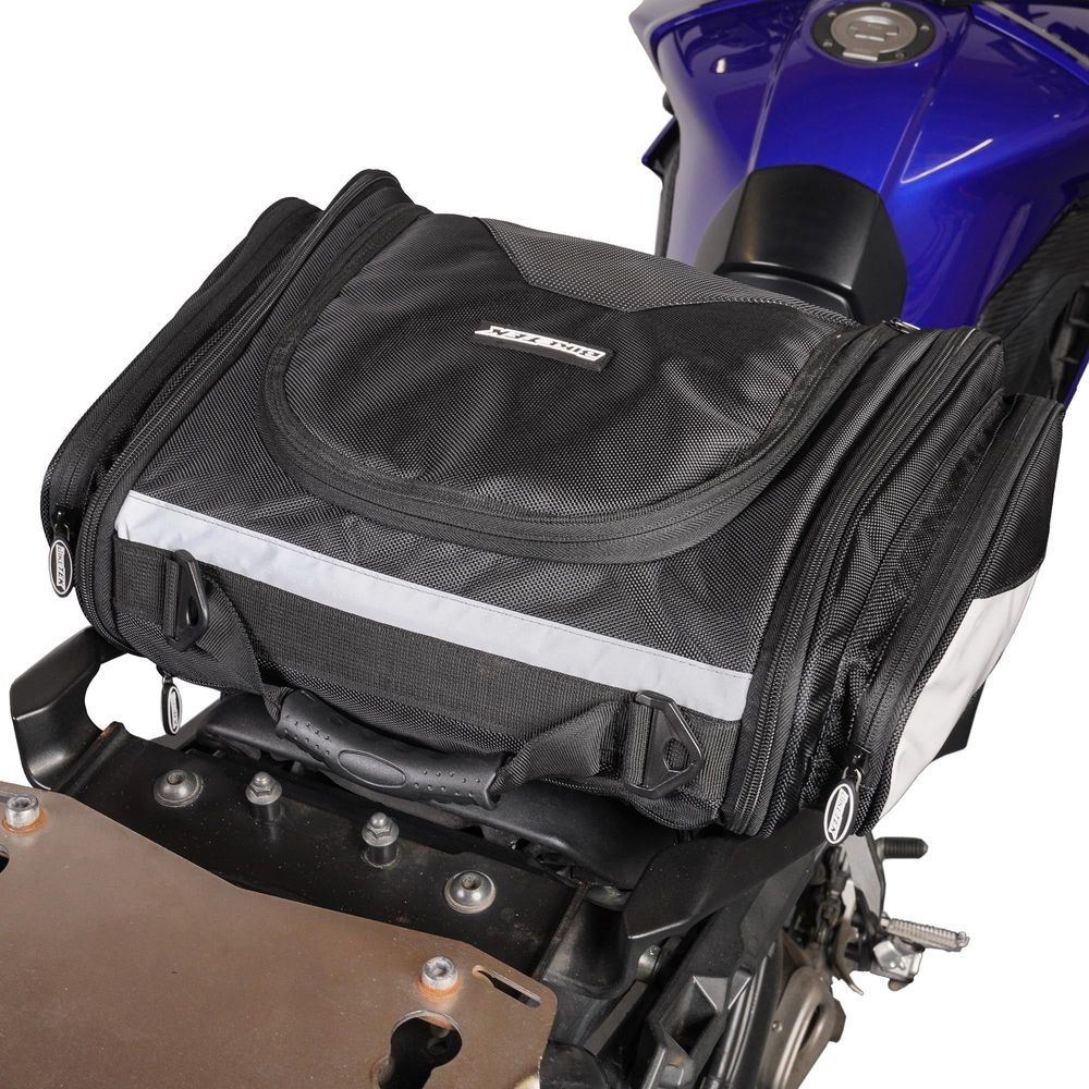 BikeTek Urbano Motorcycle Tail Pack Black  - FREE UK Shipping, FREE 365 Day Returns | Moto Central