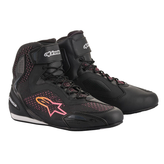 Alpinestars Stella Faster-3 Rideknit Shoes Black / Silver / Diva Pink