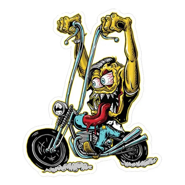 Lethal Threat Biker Monster Sticker  - FREE UK Shipping, FREE 365 Day Returns | Moto Central