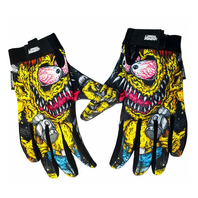 Lethal Threat Grease Monster Textile Gloves  - FREE UK Shipping, FREE 365 Day Returns | Moto Central