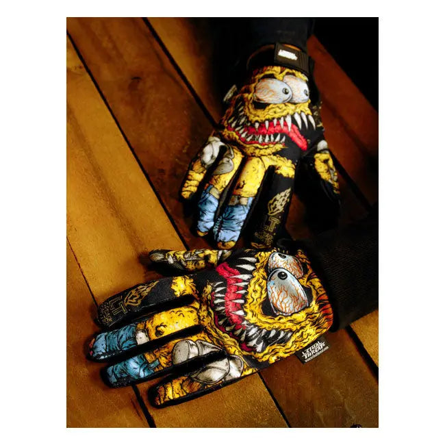 Lethal Threat Grease Monster Textile Gloves  - FREE UK Shipping, FREE 365 Day Returns | Moto Central