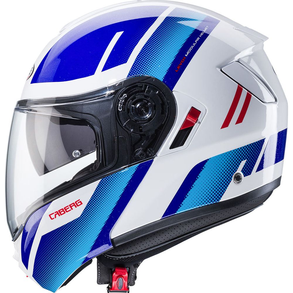 Caberg Levo X Manta Flip-Up Helmet White / Blue / Red