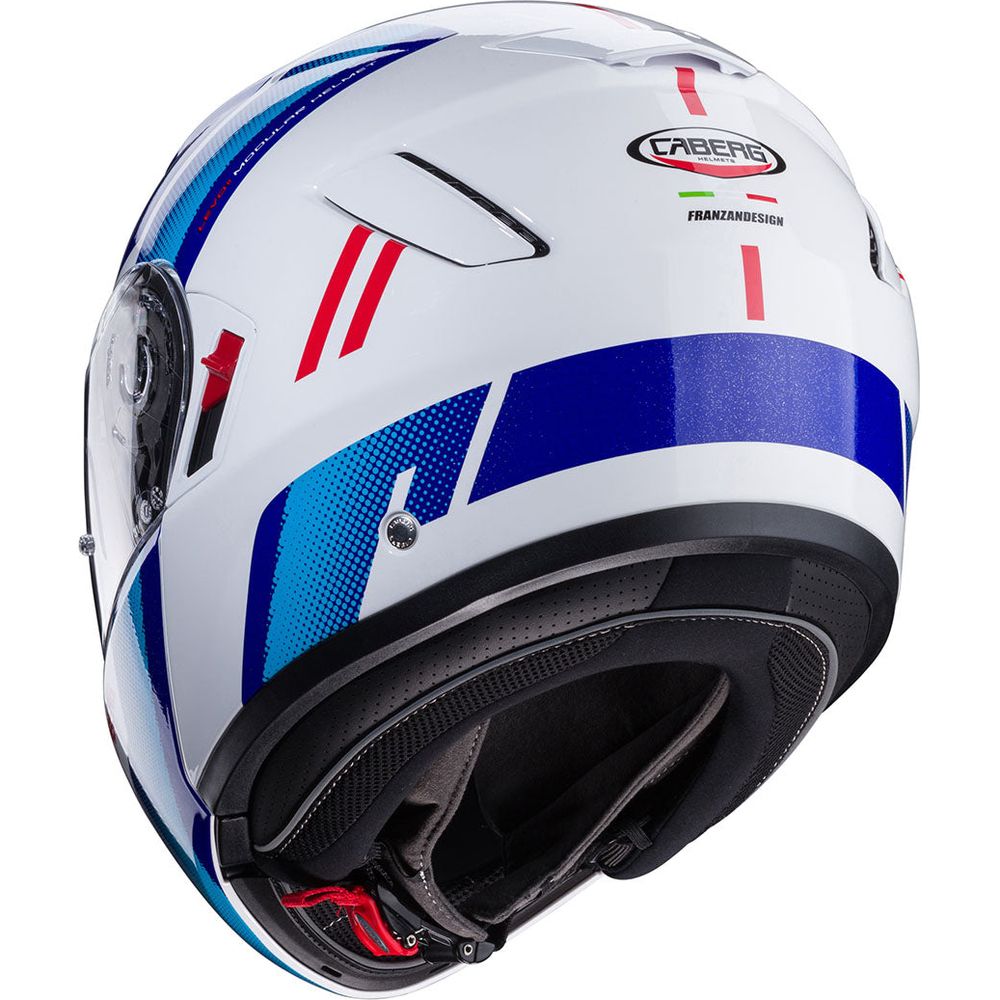 Caberg Levo X Manta Flip-Up Helmet White / Blue / Red