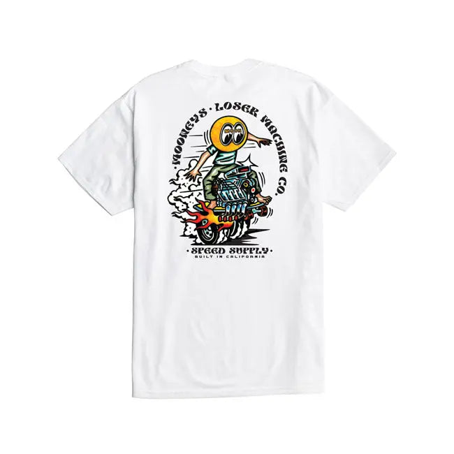 Loser Machine X Mooneyes Power Slide T-Shirt  - FREE UK Shipping, FREE 365 Day Returns | Moto Central