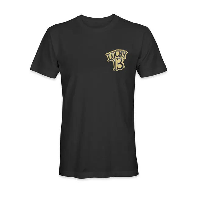 Lucky 13 King Of Losers T-Shirt Black  - FREE UK Shipping, FREE 365 Day Returns | Moto Central