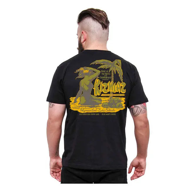 Lucky 13 Kizmias T-Shirt Black  - FREE UK Shipping, FREE 365 Day Returns | Moto Central