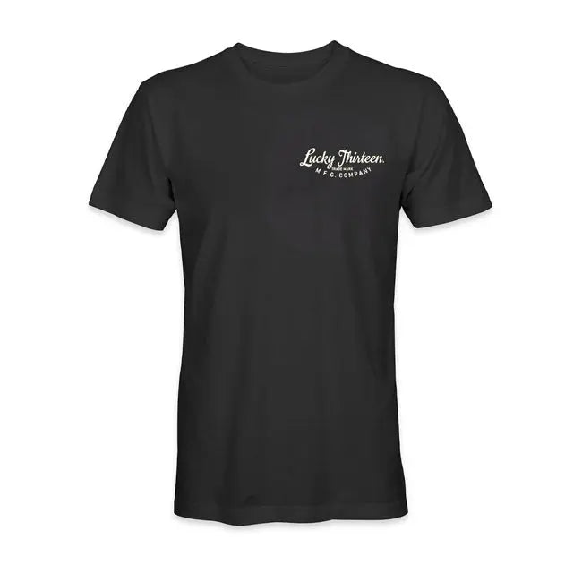 Lucky 13 Something Righteous T-Shirt Black  - FREE UK Shipping, FREE 365 Day Returns | Moto Central