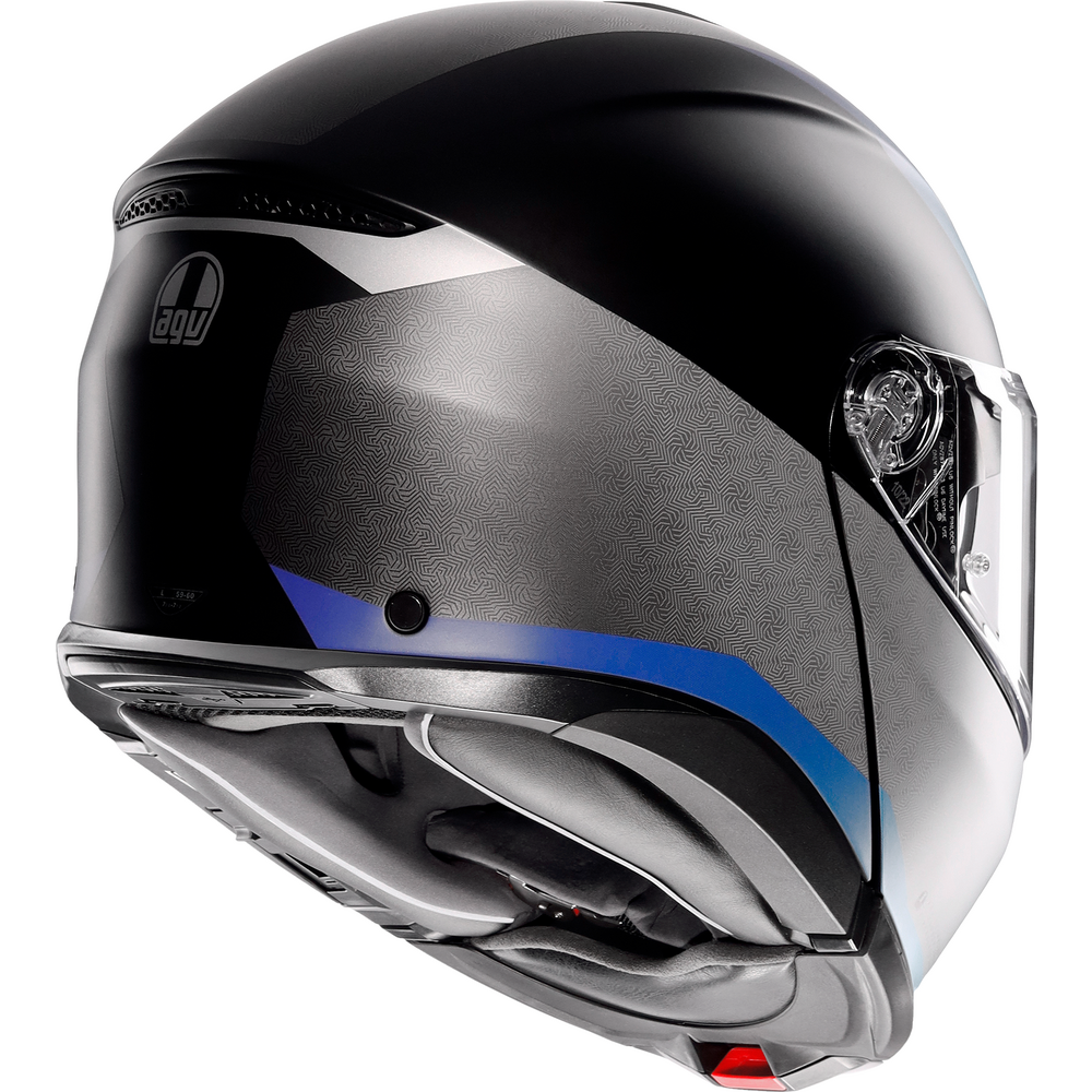 AGV Tour Modular Stray Flip-Up Helmet Matt Black / Grey / Blue