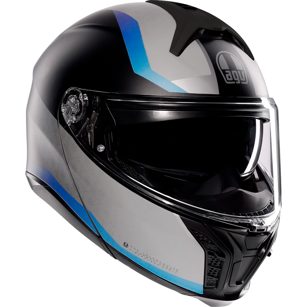 AGV Tour Modular Stray Flip-Up Helmet Matt Black / Grey / Blue