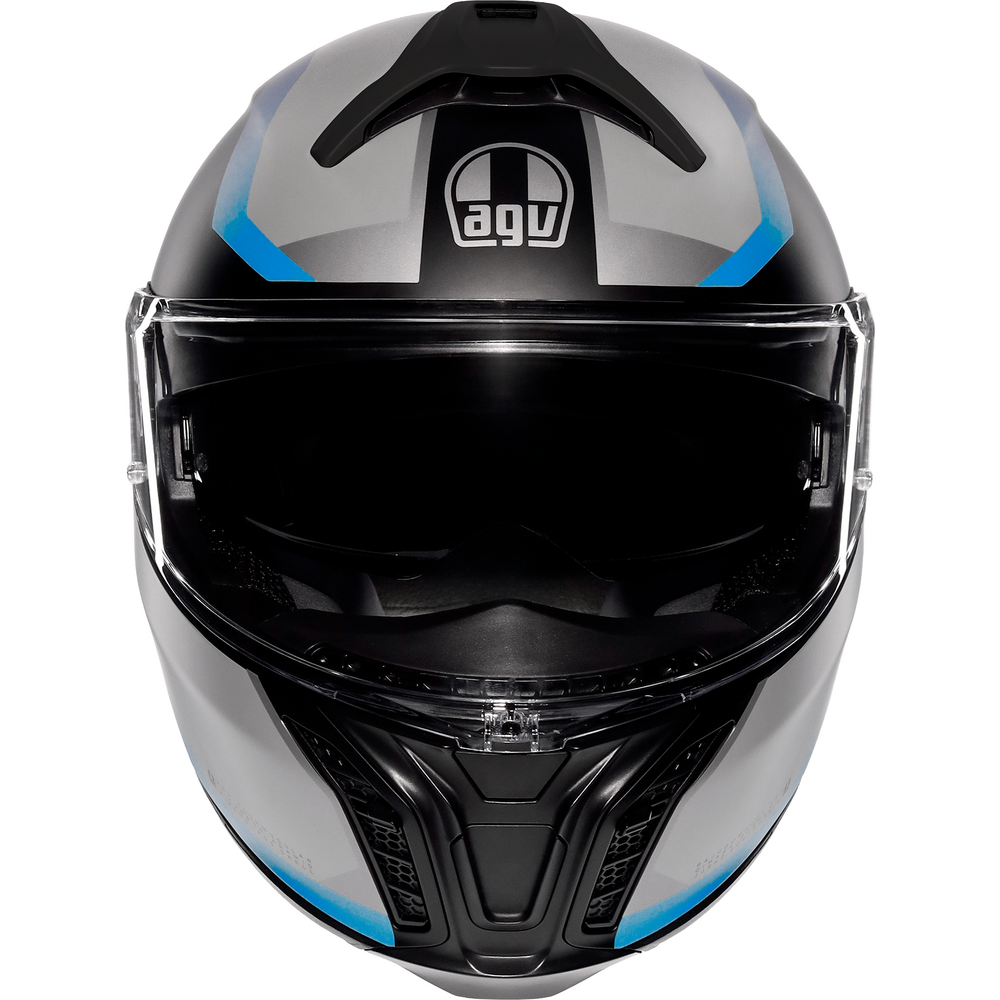 AGV Tour Modular Stray Flip-Up Helmet Matt Black / Grey / Blue