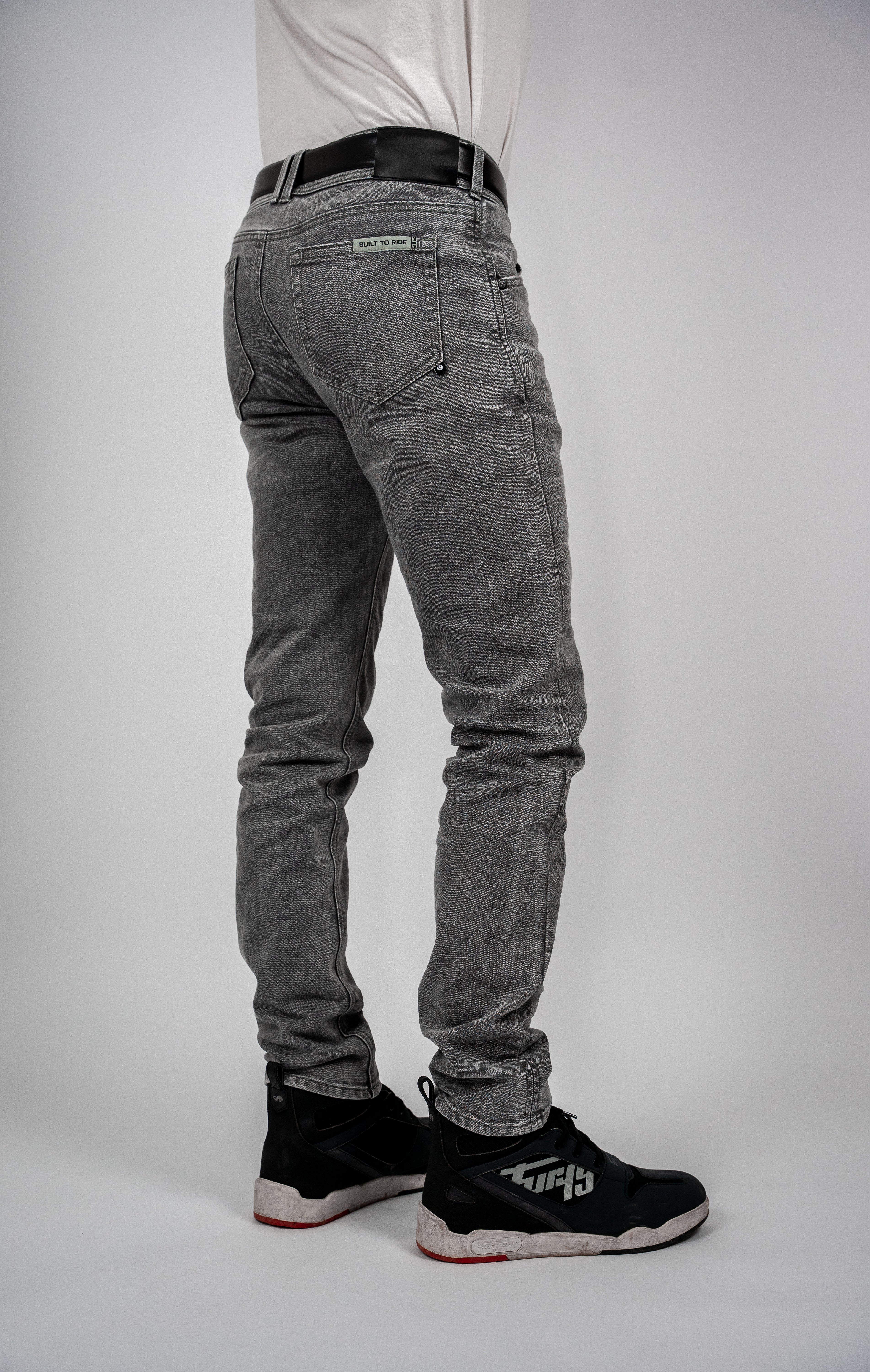 Bull-it Mastiff Slim Fit Denim Jeans Grey - FREE UK Shipping, FREE 365 Day Returns | Moto Central