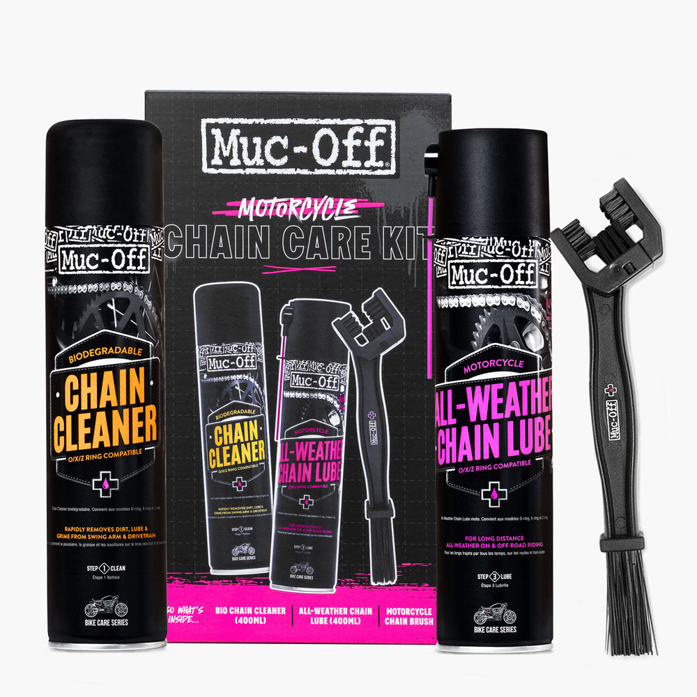 Muc-Off Motorcycle Chain Care Kit  - FREE UK Shipping, FREE 365 Day Returns | Moto Central