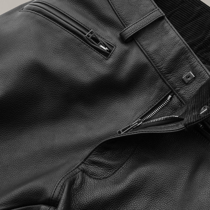 Belstaff McGregor Leather Trouser Black - FREE UK Shipping, FREE 365 Day Returns | Moto Central