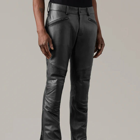 Belstaff McGregor Leather Trouser Black - FREE UK Shipping, FREE 365 Day Returns | Moto Central