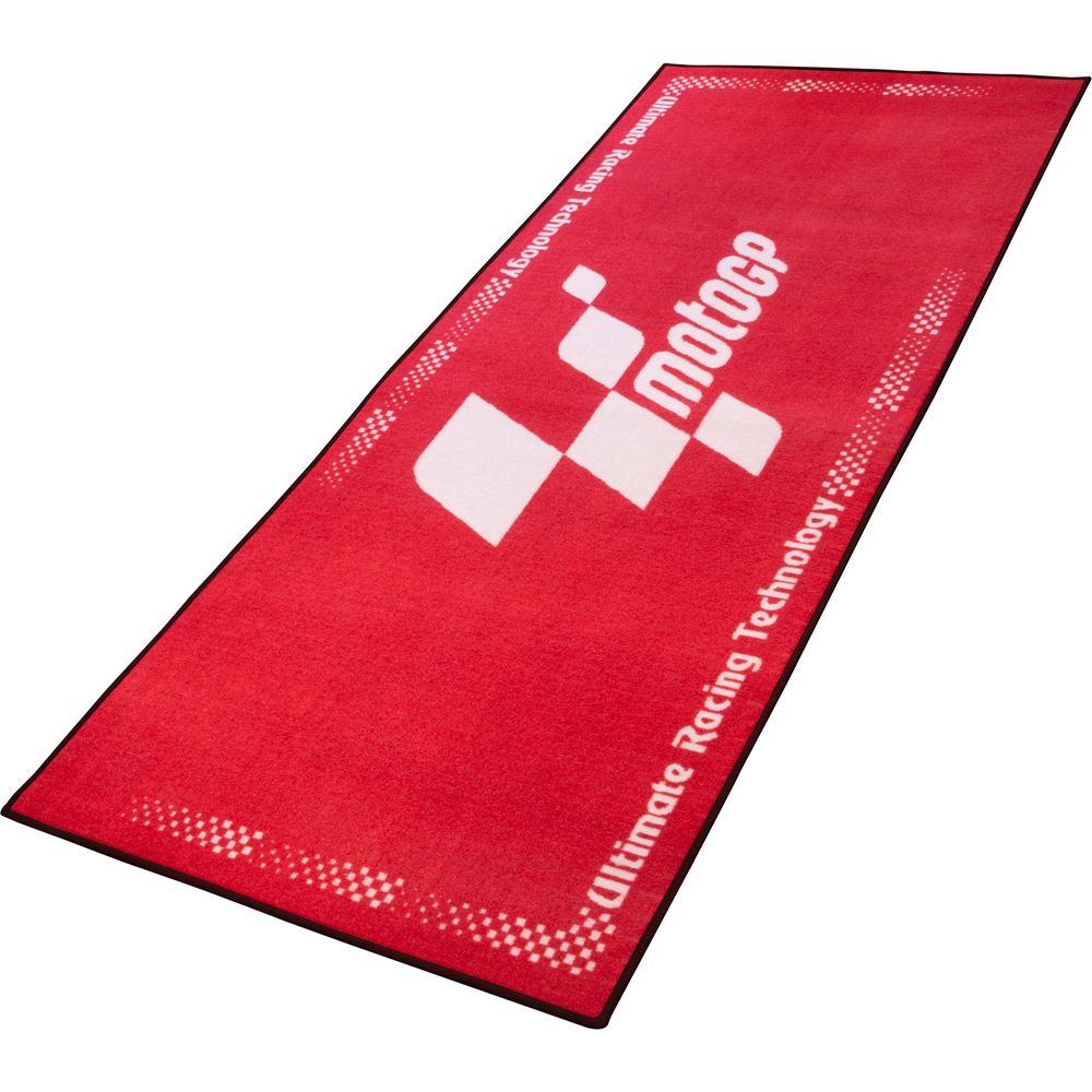 MotoGP Red With White Logo Pro Garage Pit Mat - FREE UK Shipping, FREE 365 Day Returns | Moto Central