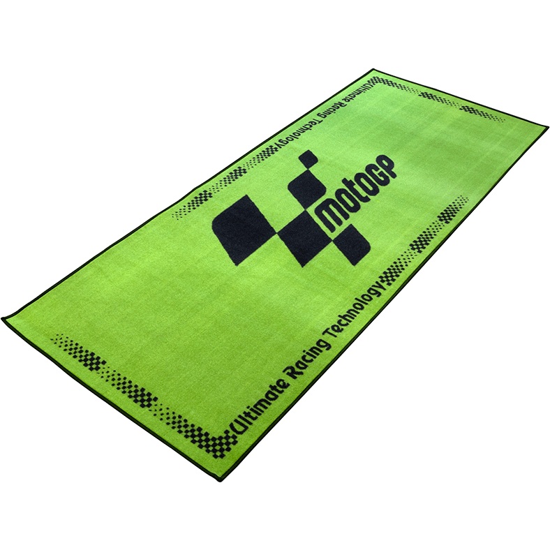 MotoGP Green With Black Logo Pro Garage Pit Mat - FREE UK Shipping, FREE 365 Day Returns | Moto Central