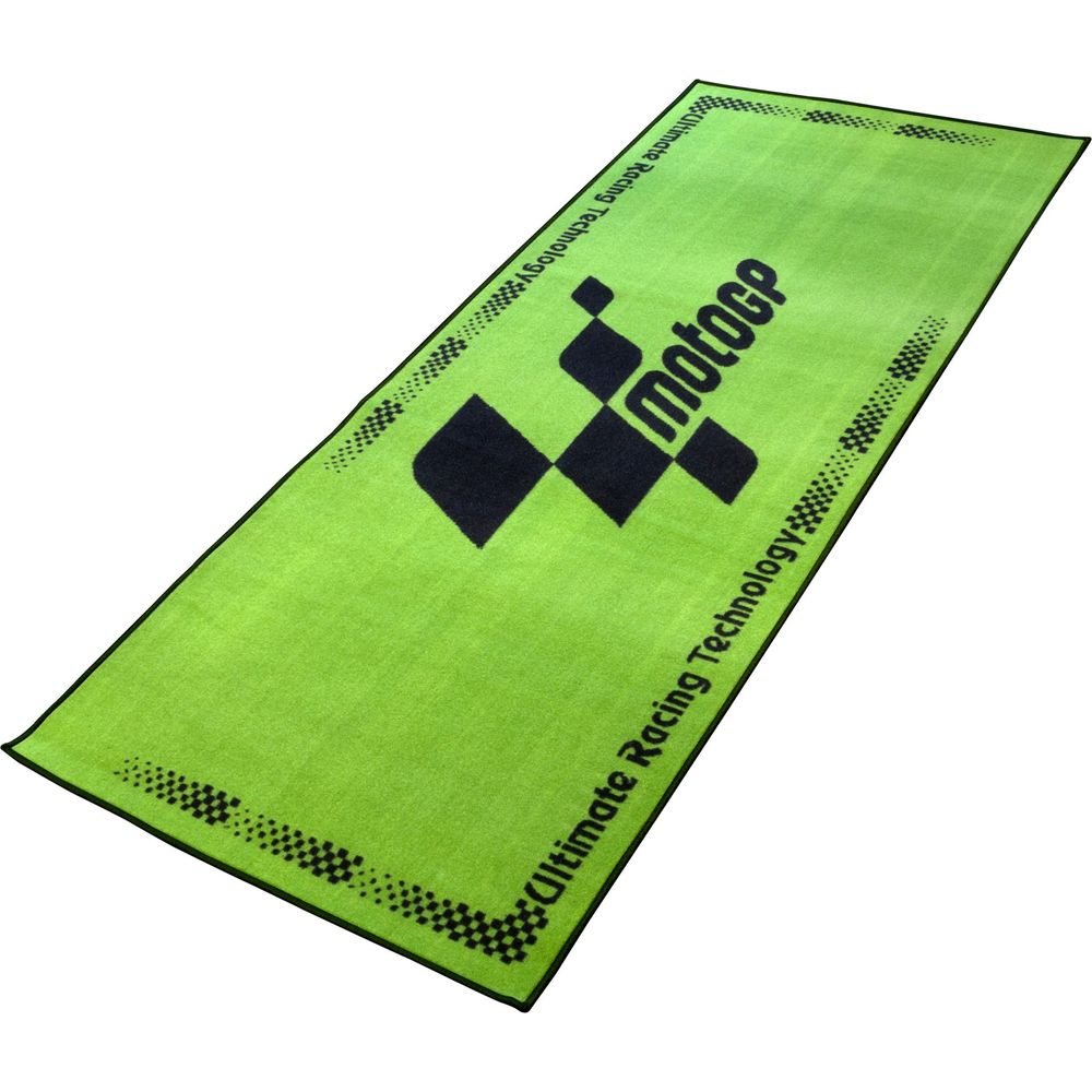 MotoGP Green With Black Logo Pro Garage Pit Mat - FREE UK Shipping, FREE 365 Day Returns | Moto Central