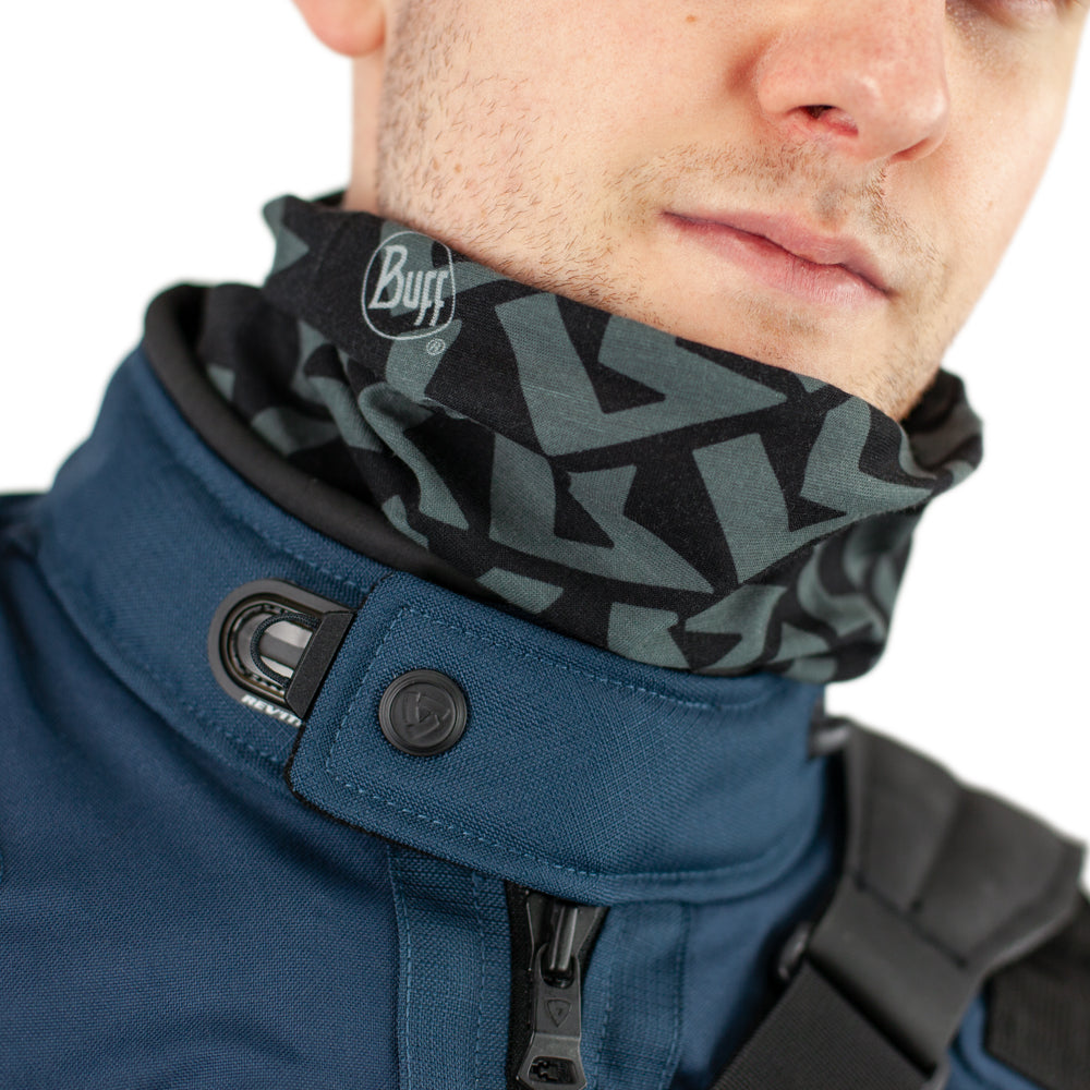 Kriega Buff Neck Tube Black / Grey - FREE UK Shipping, FREE 365 Day Returns | Moto Central