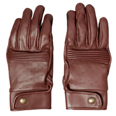 Belstaff Montgomery Leather Gloves Oxblood