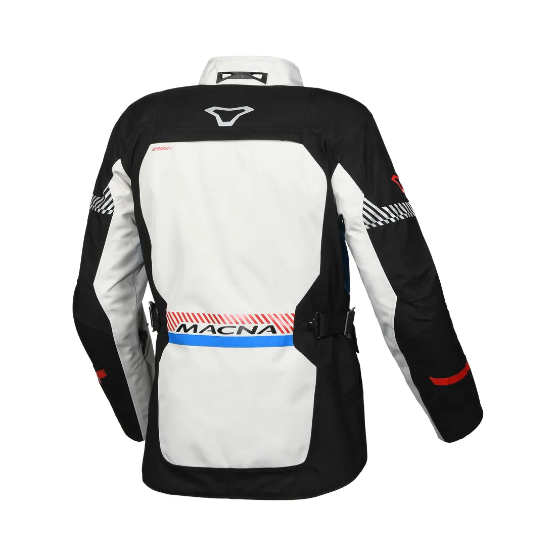 Macna Aspire Textile Jacket Light Grey / Black / Blue - FREE UK Shipping, FREE 365 Day Returns | Moto Central