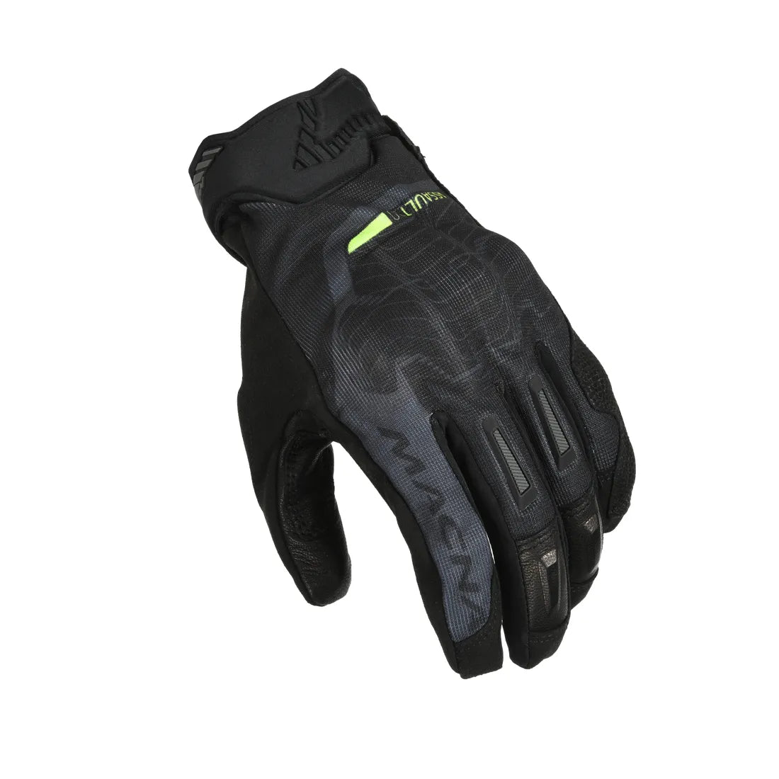 Macna Assault 2.0 Short Textile Gloves Black - FREE UK Shipping, FREE 365 Day Returns | Moto Central