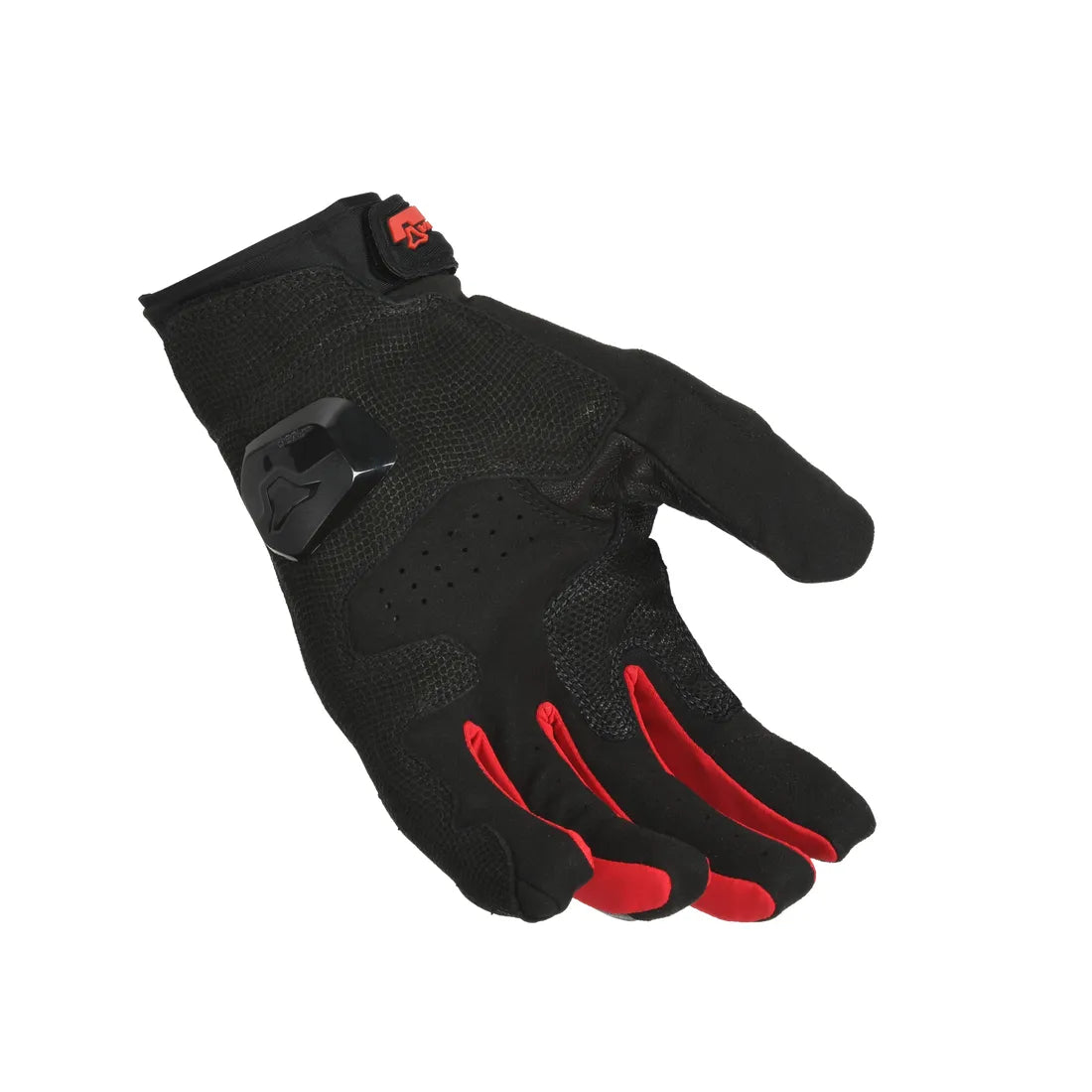 Macna Assault 2.0 Short Textile Gloves Red / White / Blue - FREE UK Shipping, FREE 365 Day Returns | Moto Central