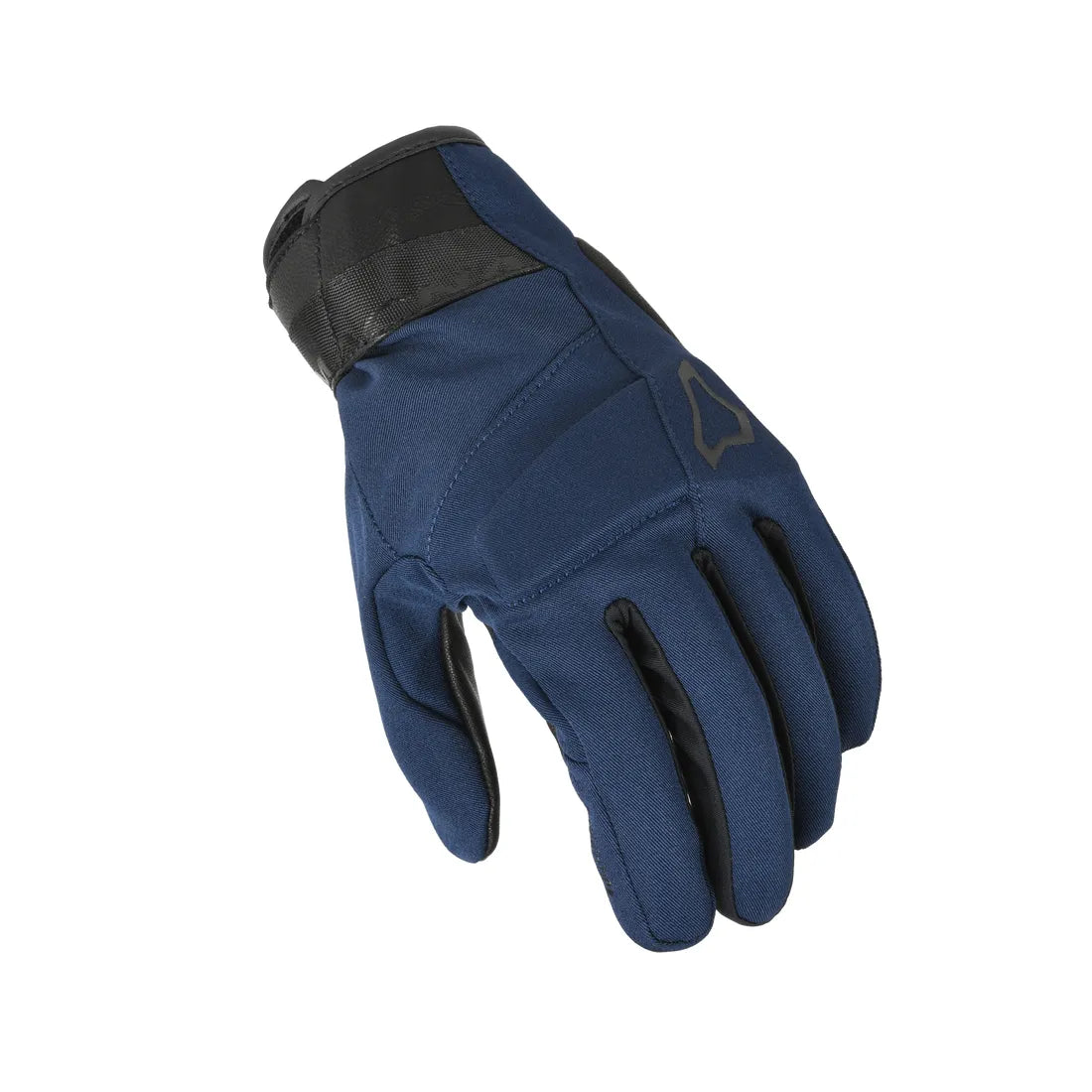 Macna Astrill Short Leather / Textile Gloves Dark Blue / Black - FREE UK Shipping, FREE 365 Day Returns | Moto Central