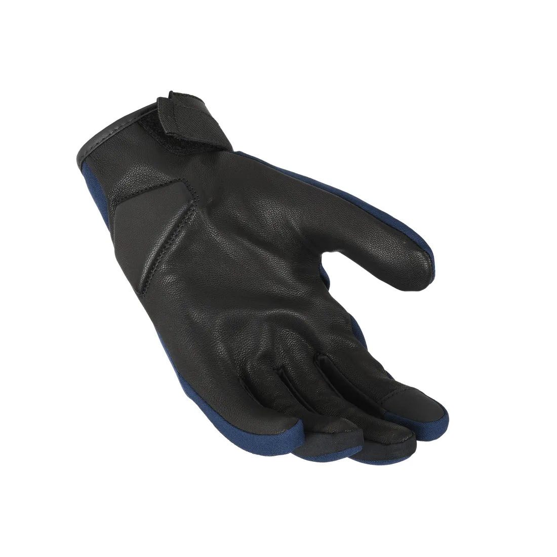 Macna Astrill Short Leather / Textile Gloves Dark Blue / Black - FREE UK Shipping, FREE 365 Day Returns | Moto Central