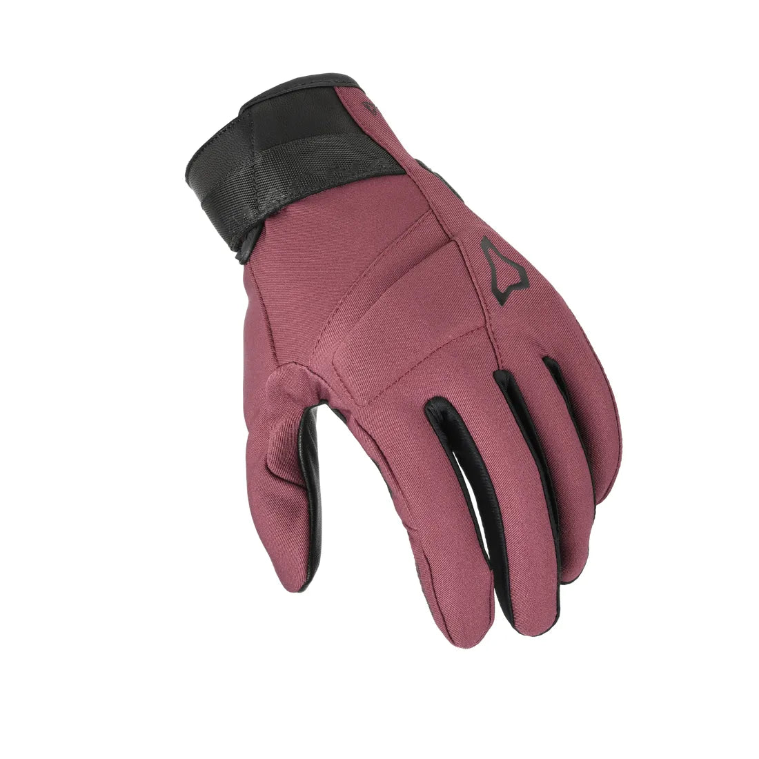 Macna Astrilla Ladies Leather / Textile Gloves Bordeaux / Red - FREE UK Shipping, FREE 365 Day Returns | Moto Central