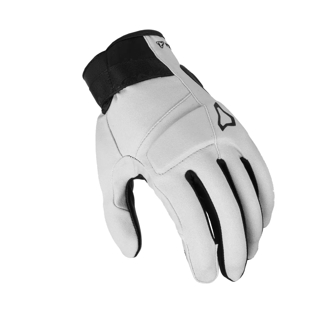 Macna Astrilla Ladies Leather / Textile Gloves Light Grey / Black - FREE UK Shipping, FREE 365 Day Returns | Moto Central