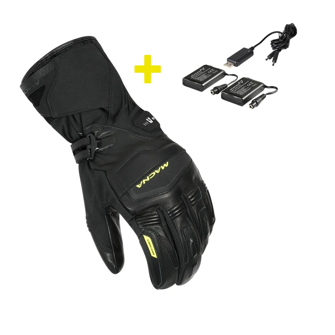 Macna Azra RTX Heated Gloves With Kit Black