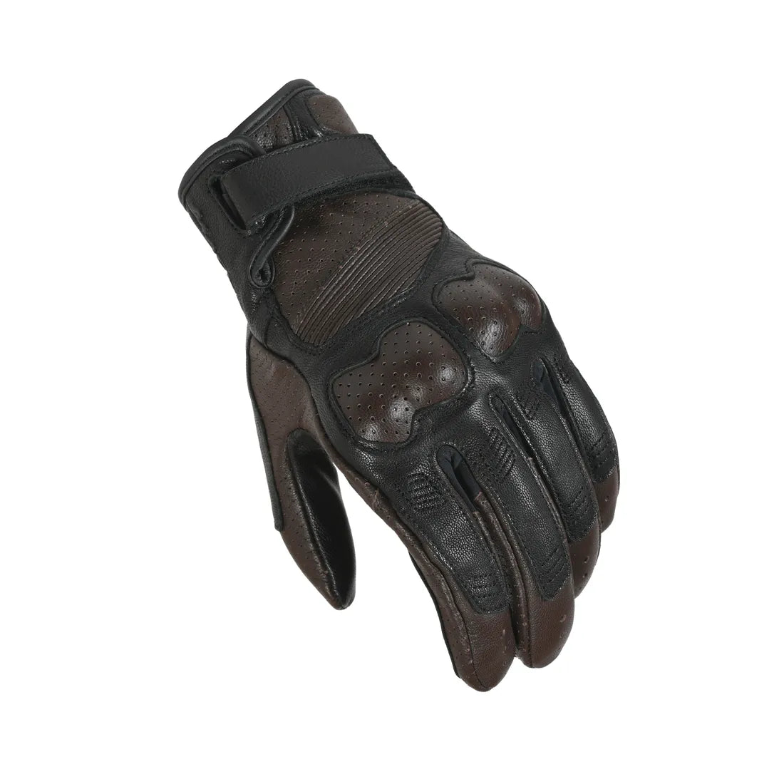 Macna Bold Leather Gloves Brown / Black - FREE UK Shipping, FREE 365 Day Returns | Moto Central