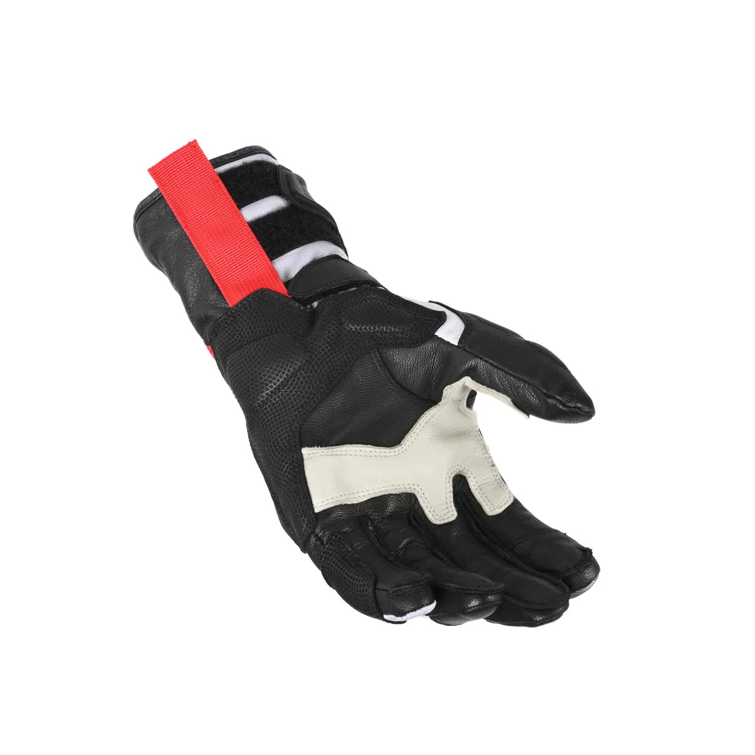 Macna Brawler RTX Textile Gloves White / Red / Blue - FREE UK Shipping, FREE 365 Day Returns | Moto Central