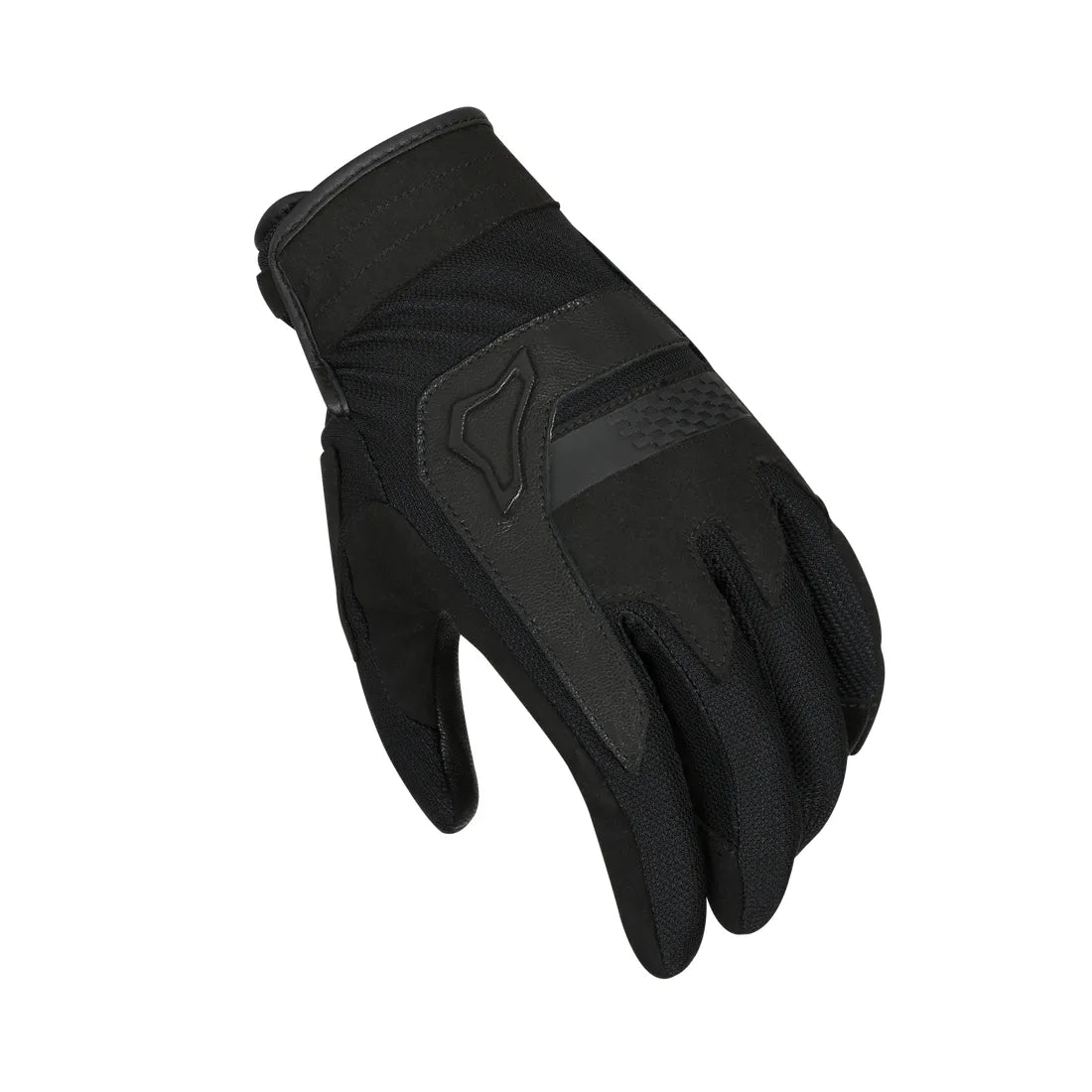 Macna Congra Short Textile Gloves Black - FREE UK Shipping, FREE 365 Day Returns | Moto Central