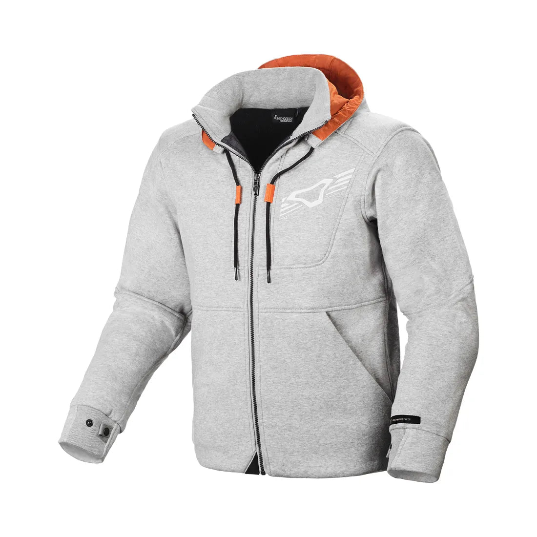 Macna District Hoodie Light Grey - FREE UK Shipping, FREE 365 Day Returns | Moto Central