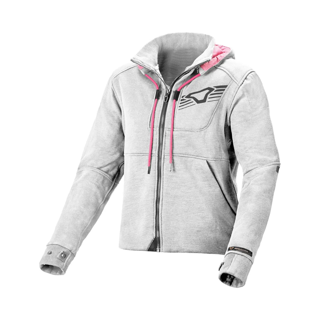 Macna District Ladies Hoodie Light Grey - FREE UK Shipping, FREE 365 Day Returns | Moto Central