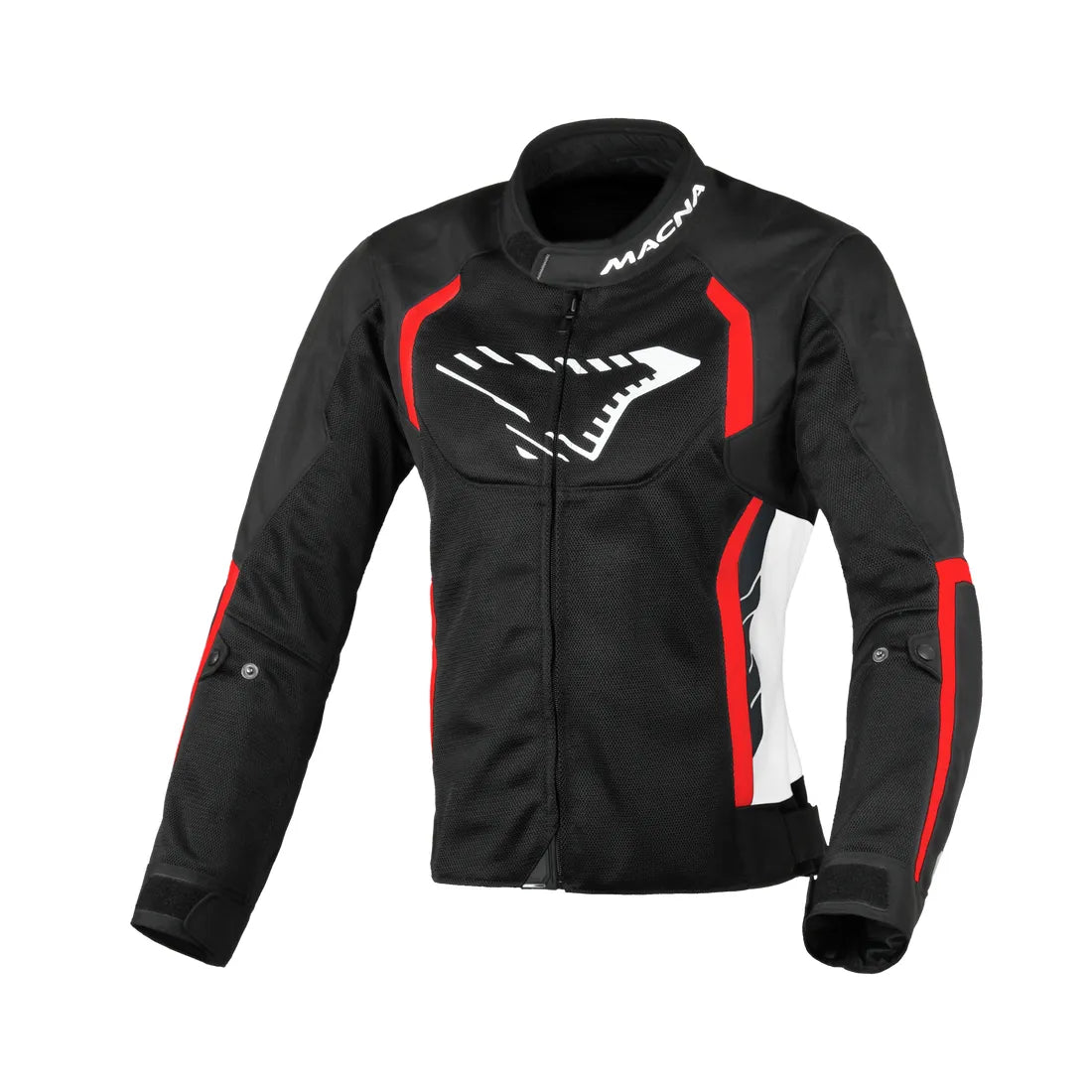 Macna Grisca Textile Jacket Black / White / Red