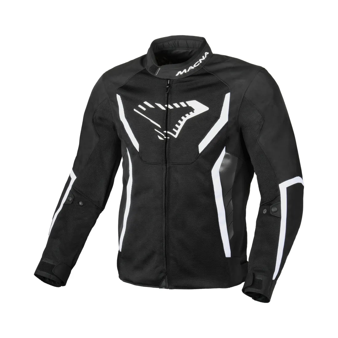 Macna Grisco Textile Jacket Black / White